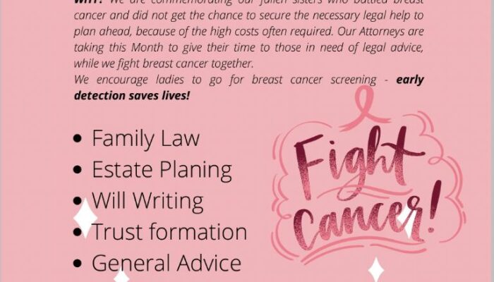 Free Legal Consultation for All Ladies this October
